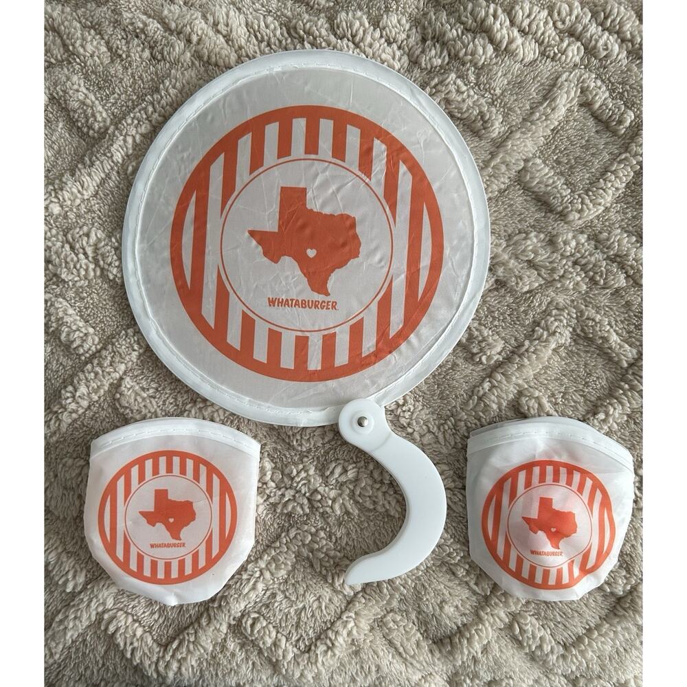 Whataburger Pop Out Fan Set Of 2 Collectibles Memorabilia